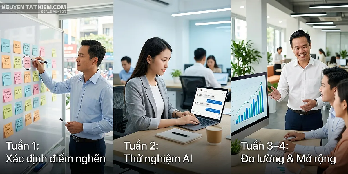 30 ngày ứng dụng AI trong kinh doanh