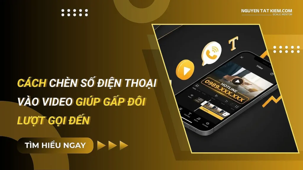 Cách chèn số điện thoại vào video