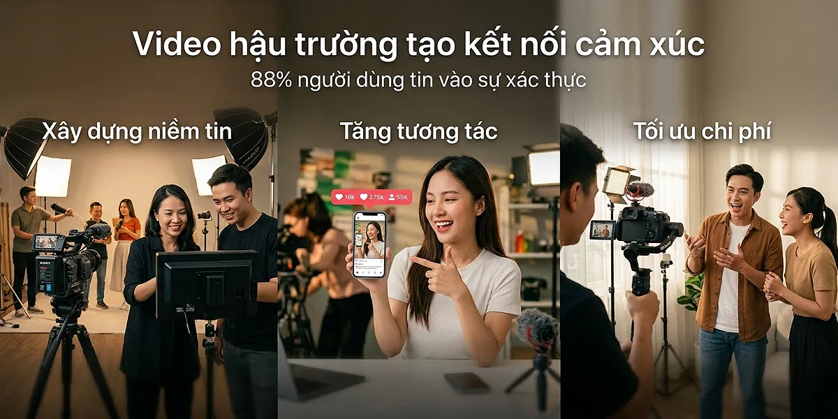 Sức mạnh của behind the scenes video