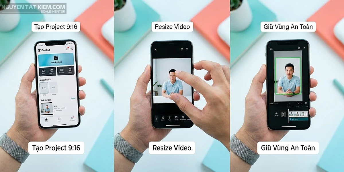 Thay đổi kích thước video bằng capcut