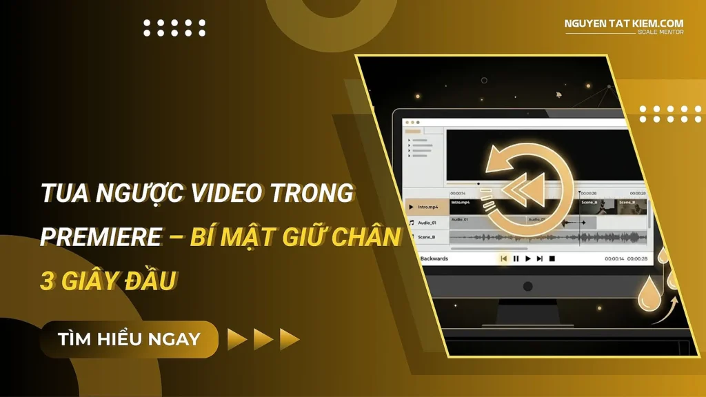 Tua ngược video trong Premiere