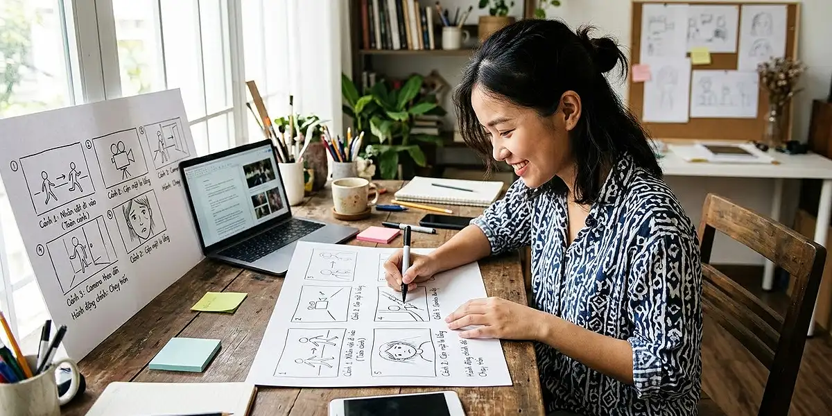 Chuẩn bị storyboard cho stop motion video